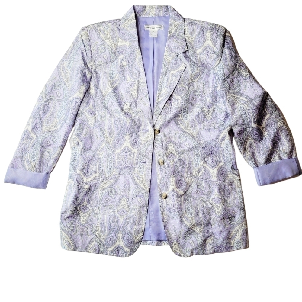 Vintage Lavender Paisley Blazer